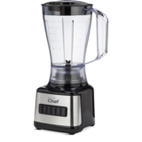 MASTER Chef Basic 8-Speed Blender, Stainless Steel, 500W Front_Three_Fourths_Angled_Left