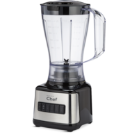 MASTER Chef Basic 8-Speed Blender, Stainless Steel, 500W Front_Three_Fourths_Angled_Left