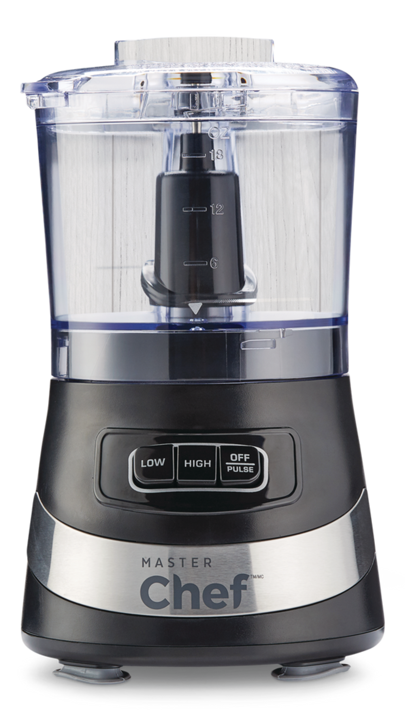 MASTER Chef Compact 3 Cup Hand Chopper/Food Chopper, Black Front_Flat