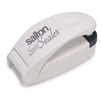 Salton SmartSealer¿ 2-in-1 Portable Bag Sealer & Cutter w/ Magnetic Strip, White