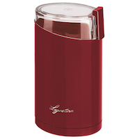 Lagostina Coffee Grinder/Spice Grinder Red, 12 Cups Front_Angled_Left