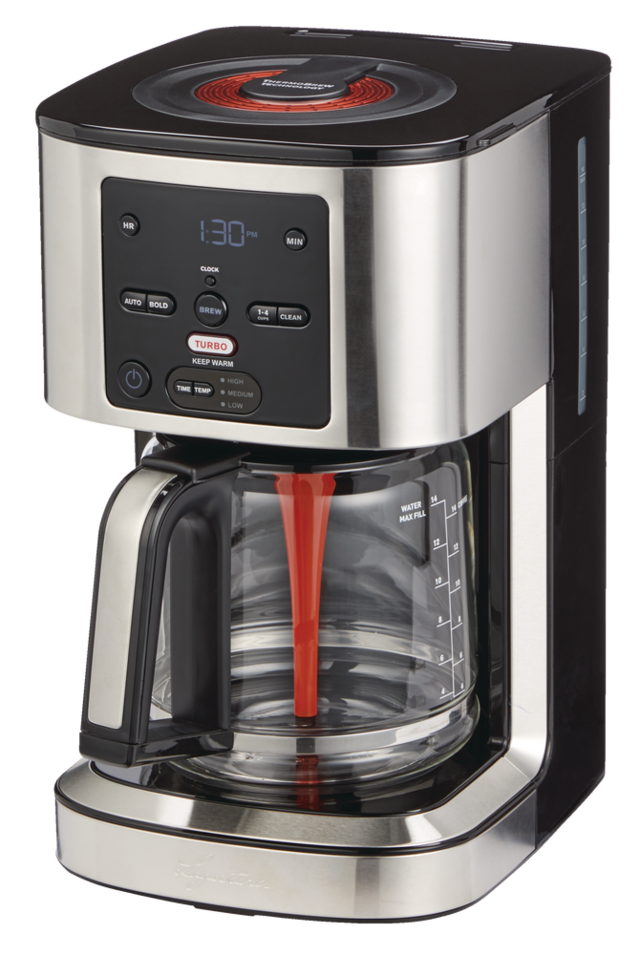 Lagostina ThermoBrew Turbo M3 Programmable Coffee Maker, Black, 14 Cups