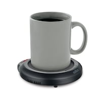 Salton Compact Electric Mug Warmer For Coffee & Tea, Black Front_Angled_Right