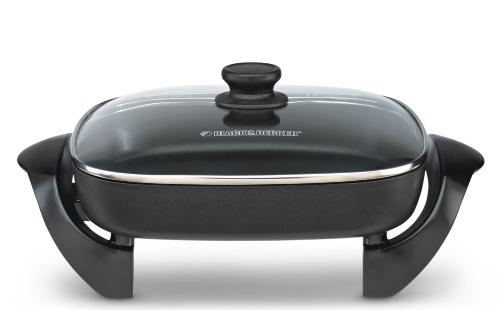 Black & Decker NonStick Electric Skillet, Black, 12x12in Canadian Tire