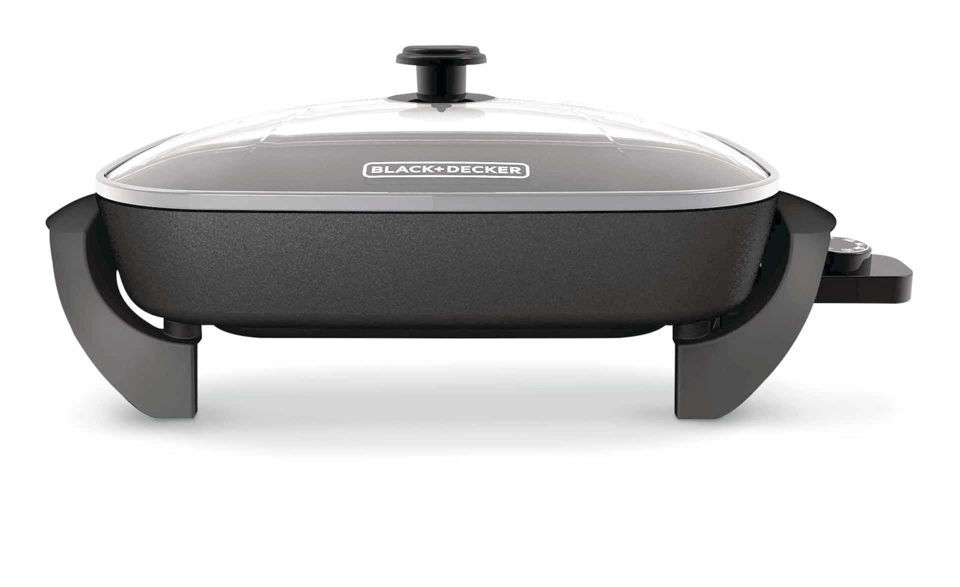 Black Decker Family Sized Non Stick Electric Skillet Black