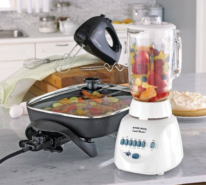 Black Decker 6 Speeds Hand Mixer w Storage Case Black