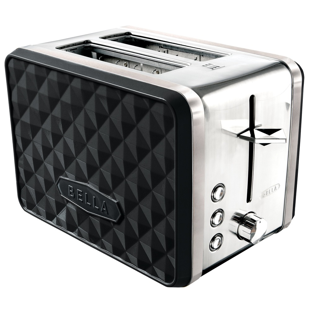 Bella Diamonds Black Toaster, 2slice Canadian Tire