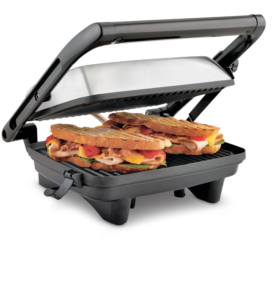 Hamilton Beach NonStick Panini Grill Press/Sandwich Maker, Stainless