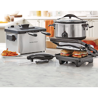 Hamilton Beach Fryer, 2-Basket Composite_or_Mixed