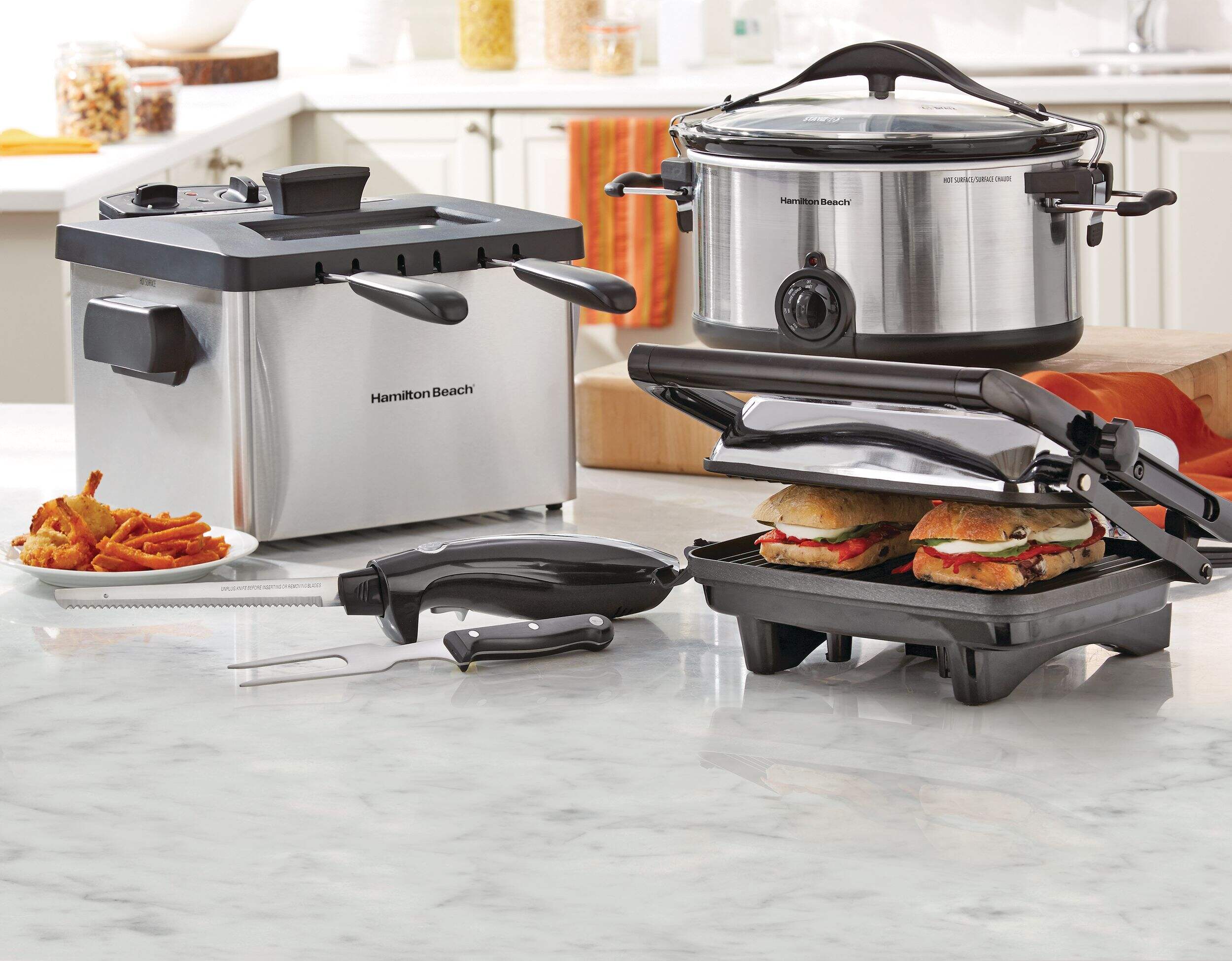 Hamilton Beach Fryer, 2-Basket Composite_or_Mixed