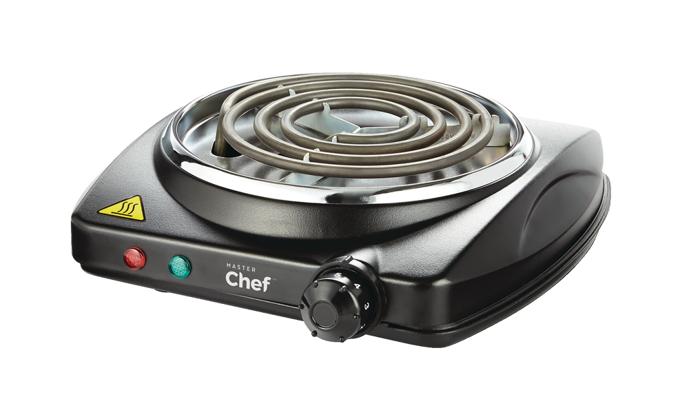 MASTER Chef Single Burner Hot Plate, Black, 1000W Canadian Tire