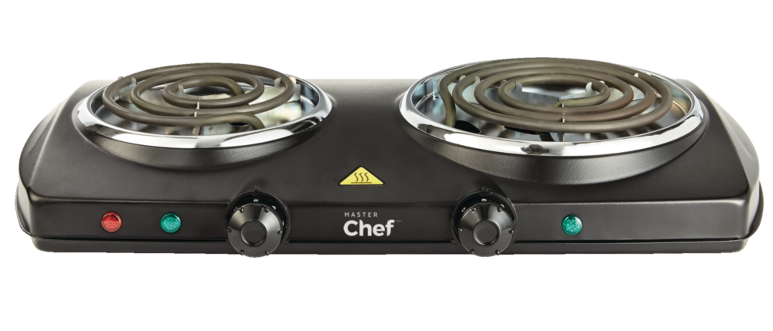 MASTER Chef Double Burner Hot Plate, Black, 1500W Canadian Tire