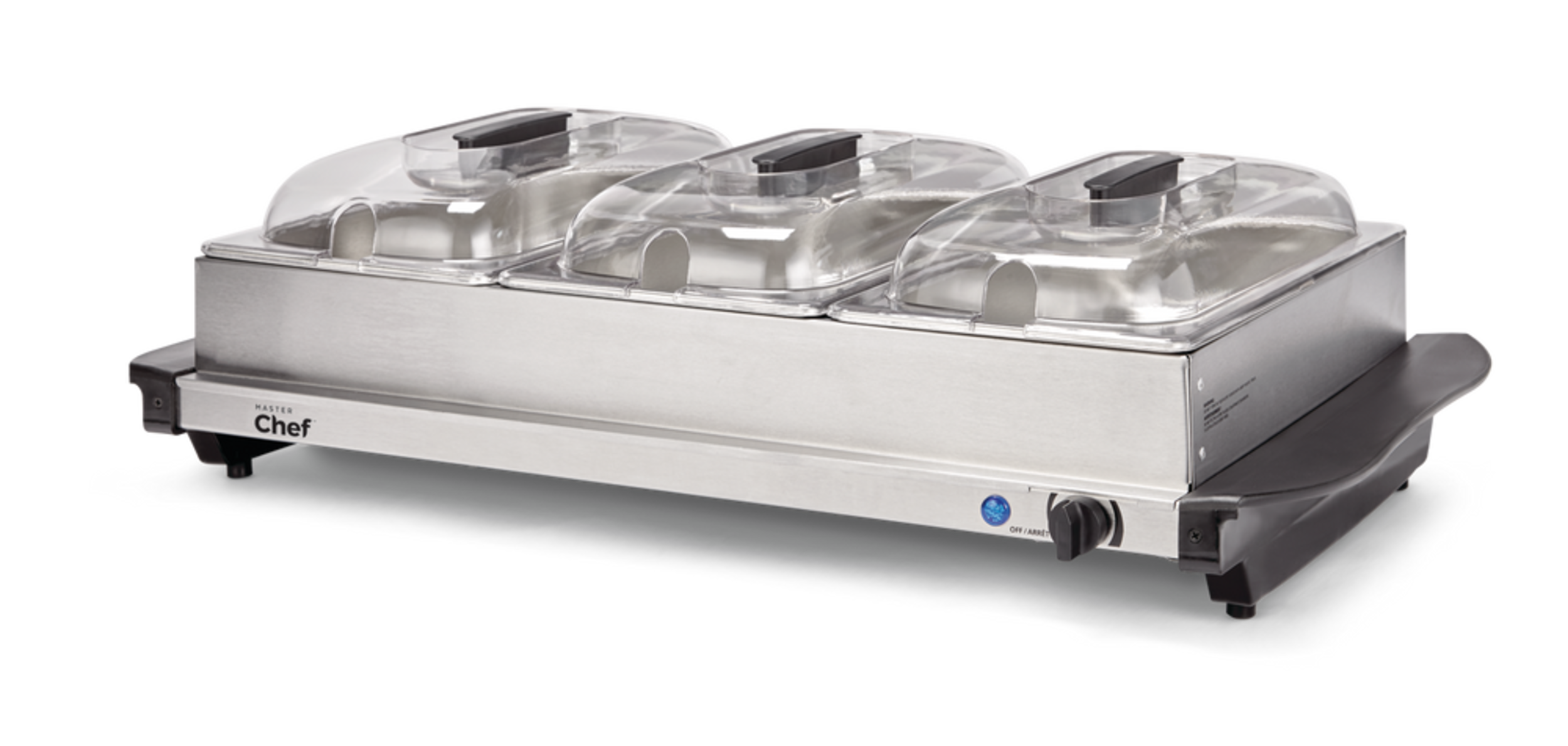 MASTER Chef 3Tier Buffet Server/Food Warmer w/ Warming Tray, Stainless