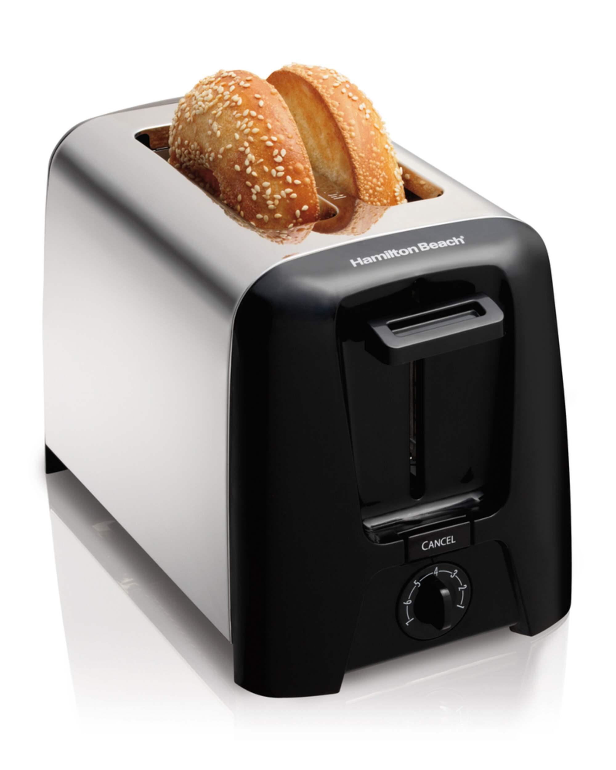 Hamilton Beach Cool-Wall Toaster, 2-Slice Front_Angled_Right