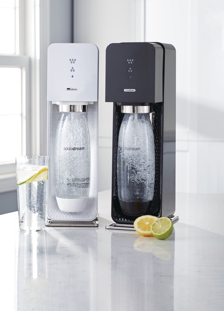 Machine à eau pétillante SodaStream Source avec cylindre de CO2 60 L et