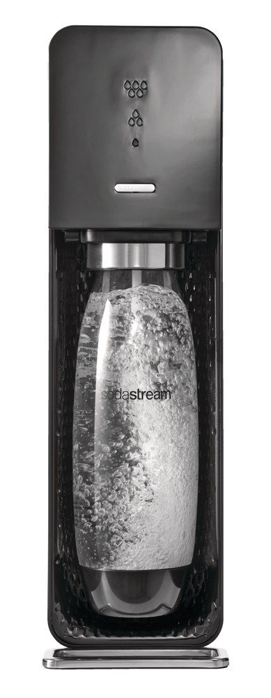 SodaStream Source - Machine à eau pétillante avec cylindre de CO2 et  bouteille réutilisable sans BPA, noir