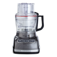 KitchenAid Food Processor with Exact Slice System, Liquid Graphite, 11-Cup Front_Flat