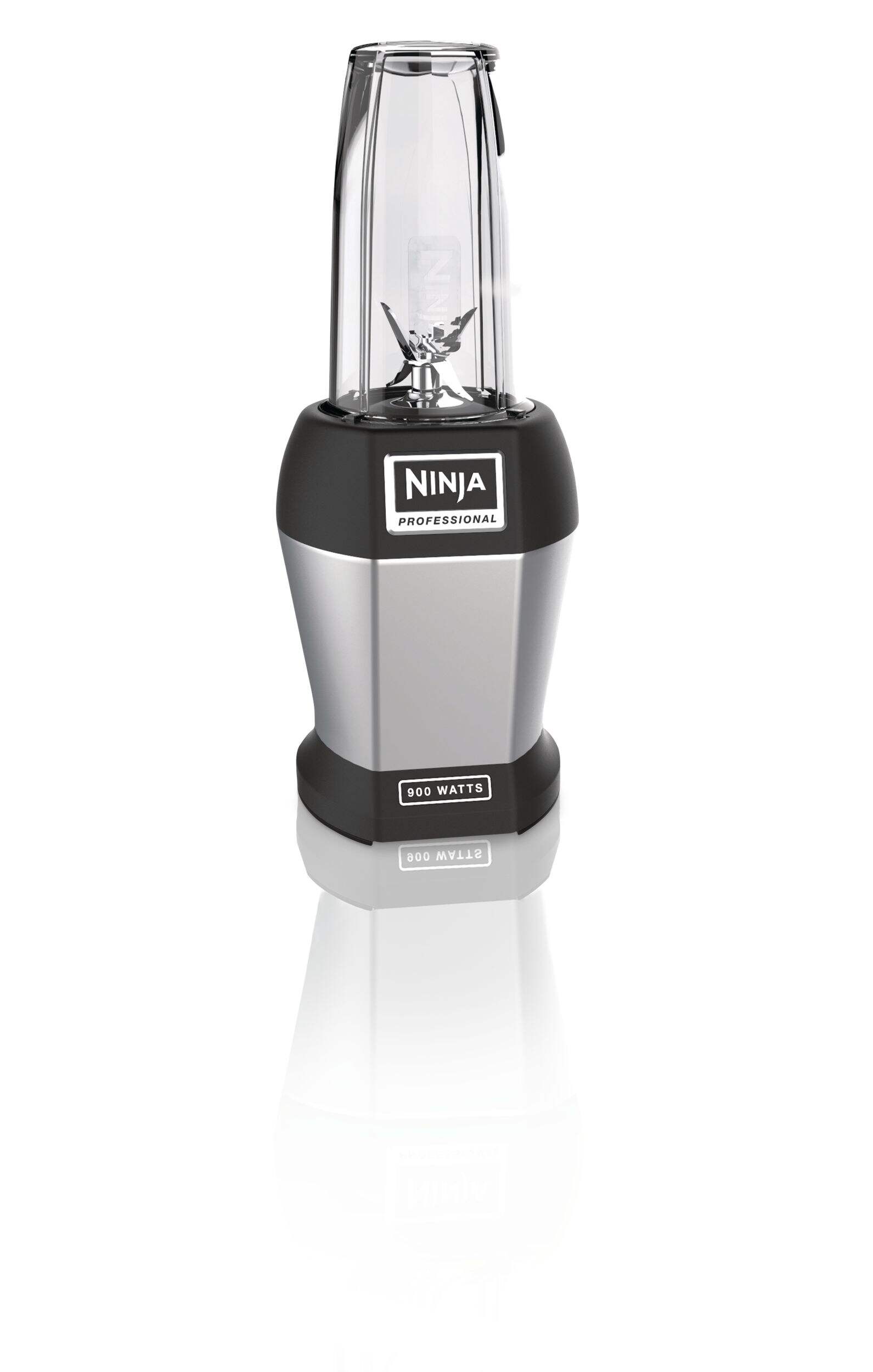Ninja® Professional Blender w/ 2 Tritan Nutri Ninja Cups, BPA-Free, Stainless Steel, 355 to 710mL Front_Angled_Right