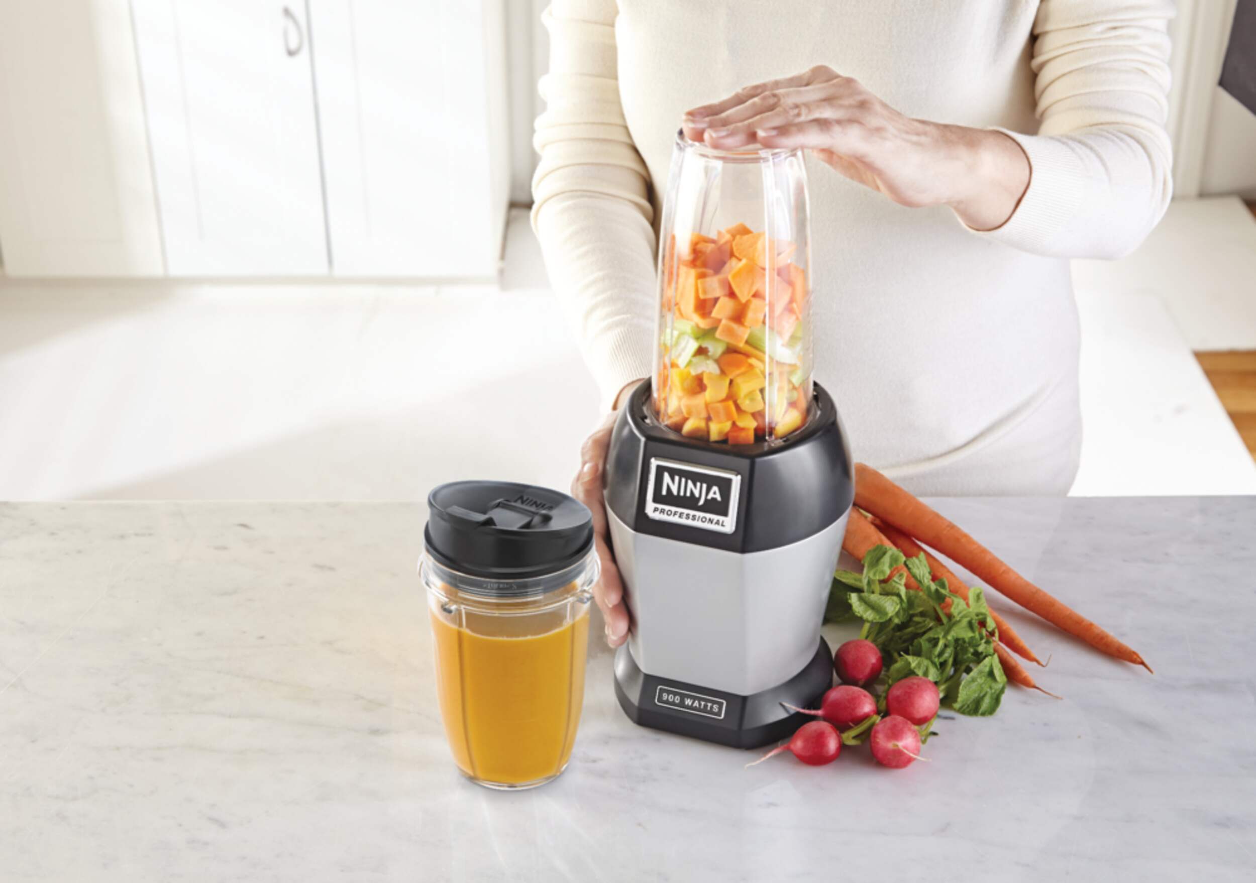 Ninja® Professional Blender w/ 2 Tritan Nutri Ninja Cups, BPAFree