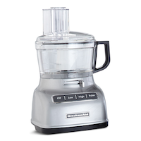 KitchenAid Food Processor with External Adjustable, Liquid Graphite, 7-Cup Front_Three_Fourths_Angled_Right