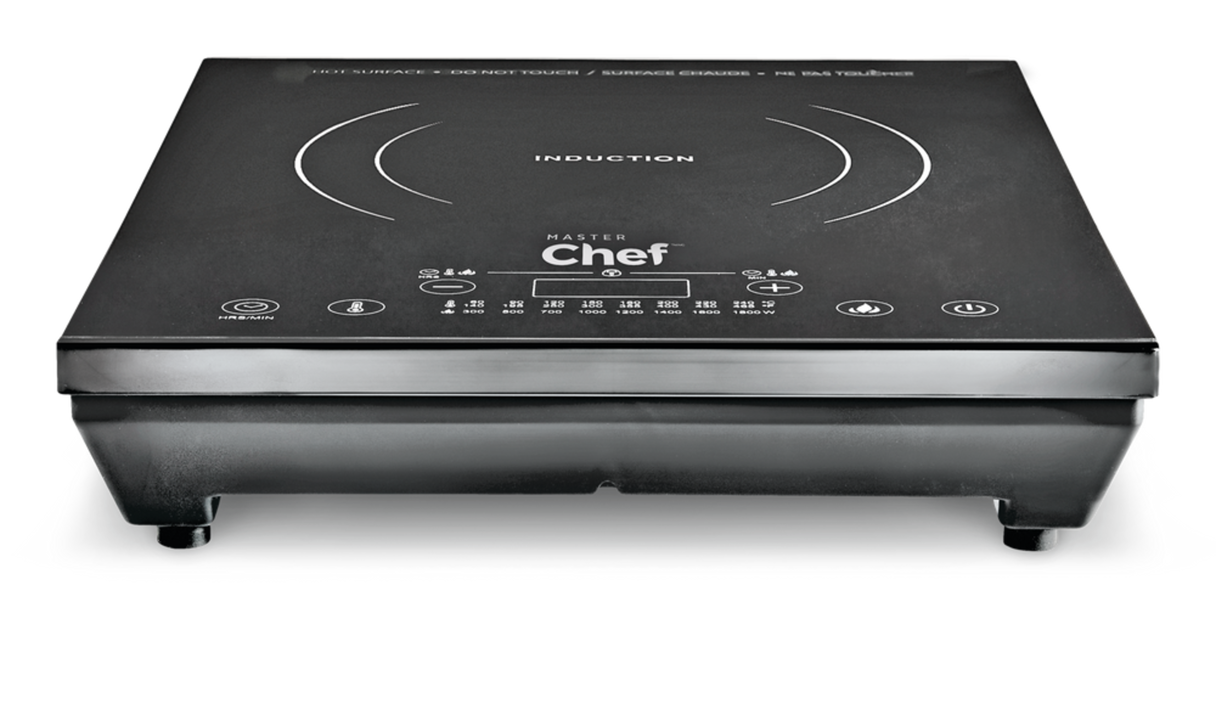 MASTER Chef Portable Induction Cooktop w/ LED Display, Black, 1800W