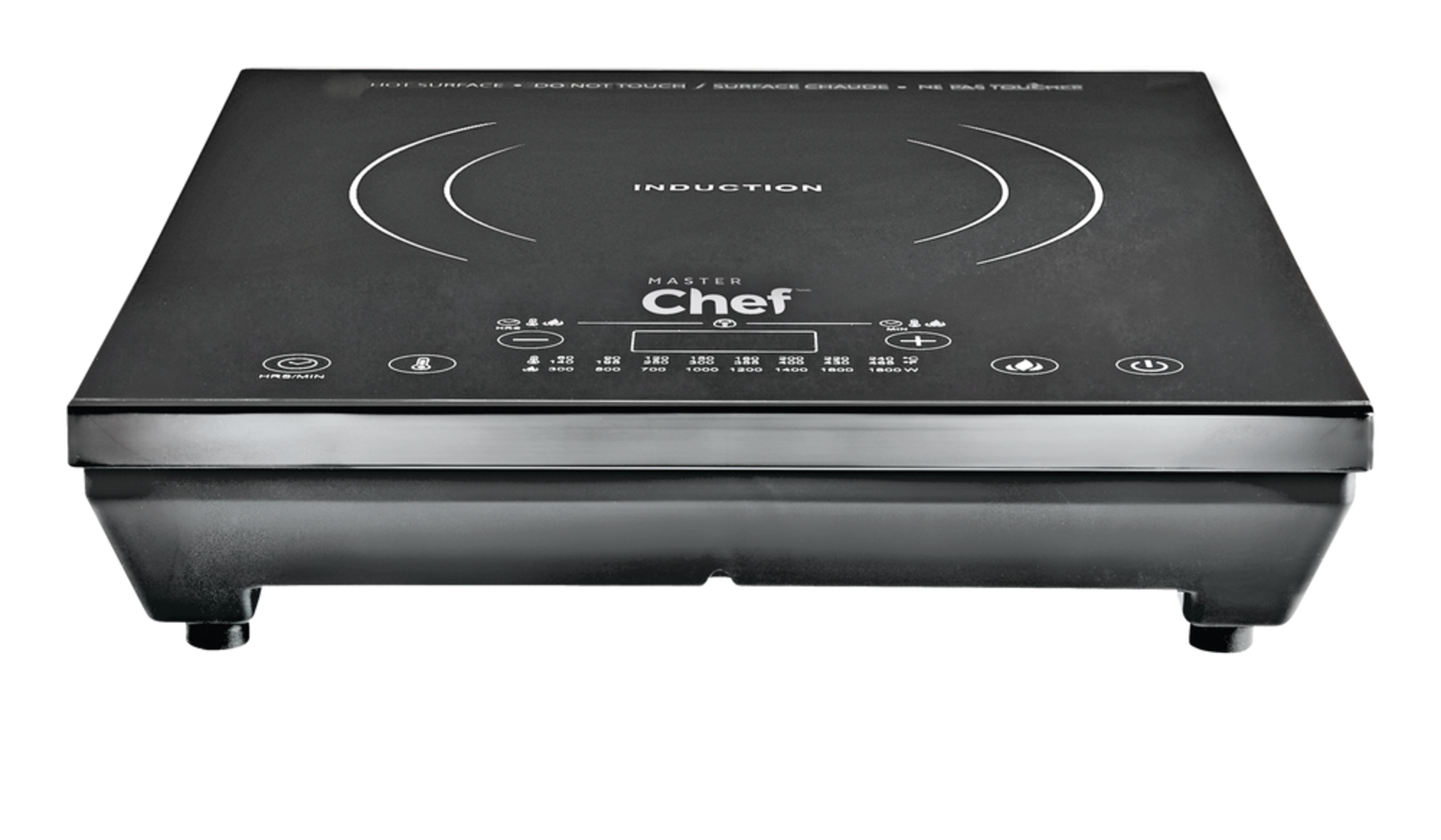MASTER Chef Portable Induction Cooktop w/ LED Display, Black, 1800W