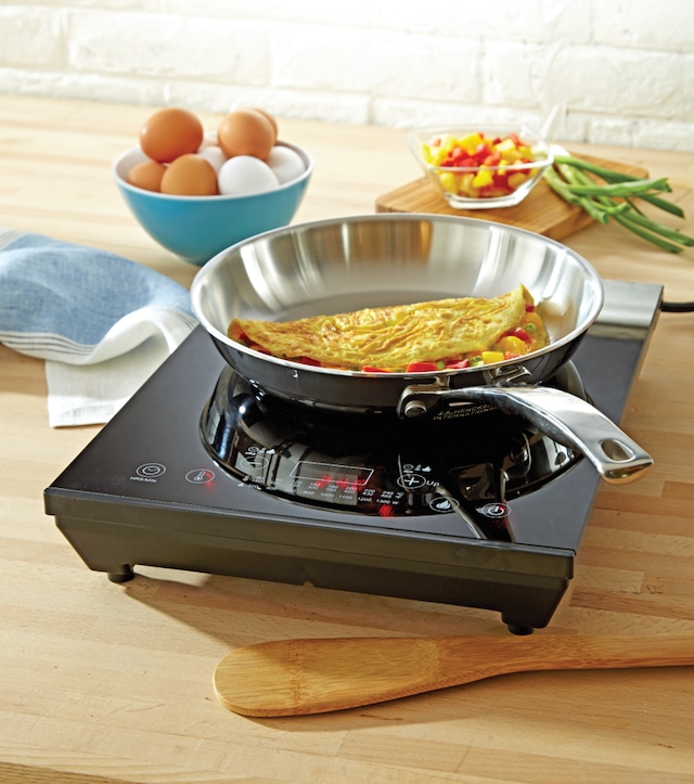 MASTER Chef Portable Induction Cooktop w/ LED Display, Black, 1800W