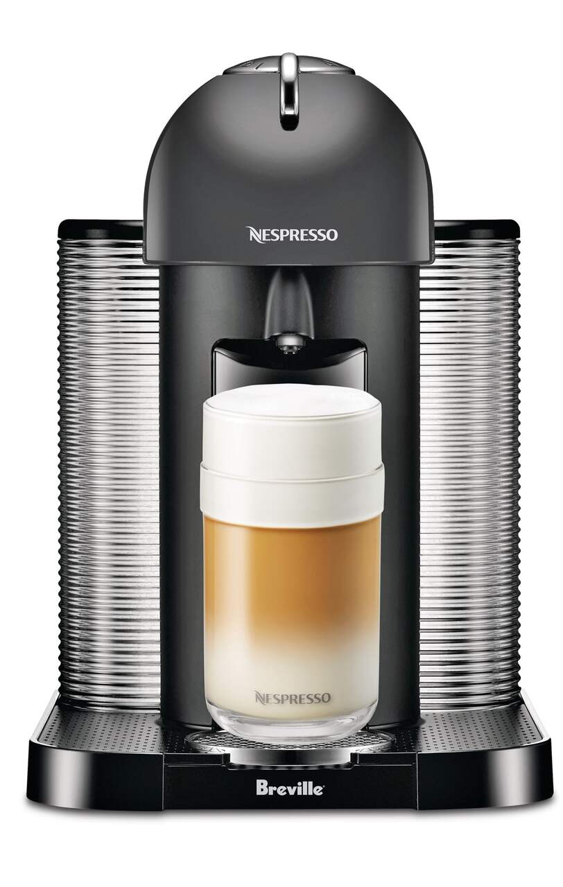 Breville Nespresso Vertuo Coffee & Espresso Single-Serve Machine in Black 