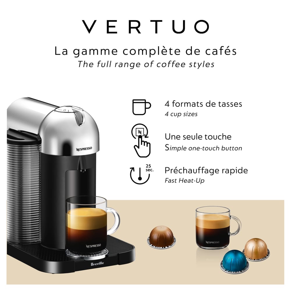 Nespresso Vertuo prochain remplacement Pod Capsule Conteneur partie Breville Delonghi 