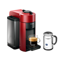 Nespresso Vertuo Evoluo Espresso & Coffee Maker Bundle, Red
