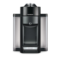 Nespresso Vertuo Coffee & Espresso Machine by DeLonghi w/ Aeroccino Milk Frother, Black Front_Flat