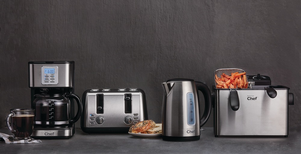 MASTER Chef Deep Fryer w/ 2 Basket Capacity, Stainless Steel, 4.5L