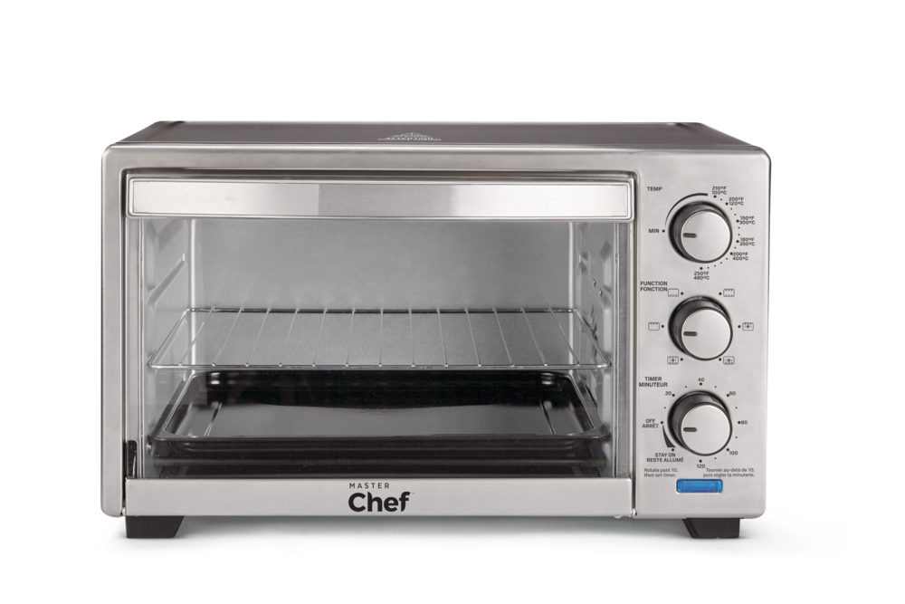 MASTER Chef Convection Toaster Oven w/ 4 Functions, Stainless Steel