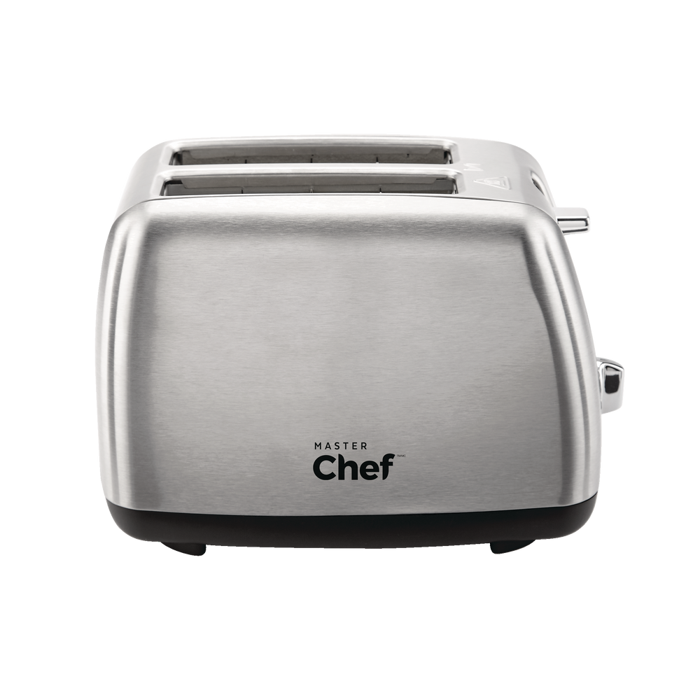 MASTER Chef Wide Slots Toaster w/ 3 Settings, Stainless Steel, 2Slices