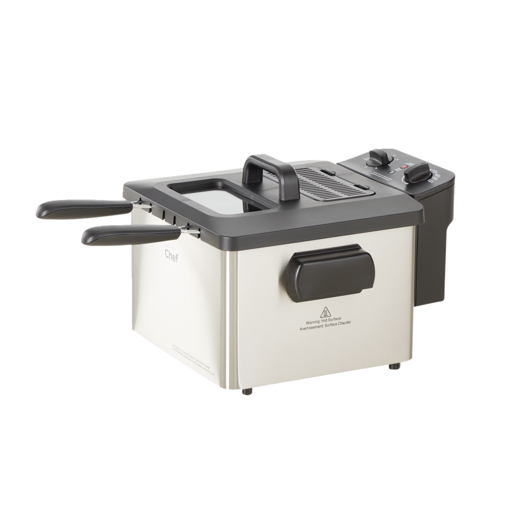 MASTER Chef Deep Fryer w/ 2 Basket Capacity, Stainless Steel, 4.5L