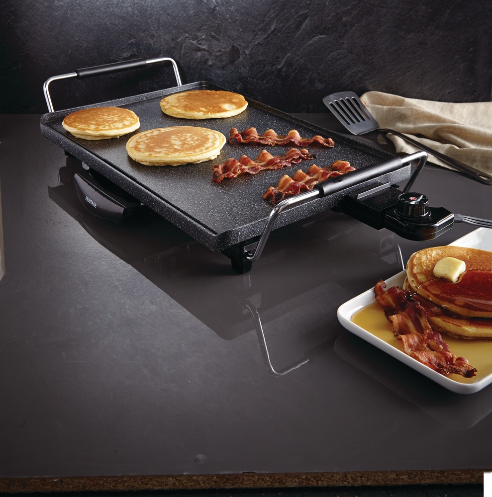 Heritage The Rock FamilySized NonStick Electric Griddle/Party Grill