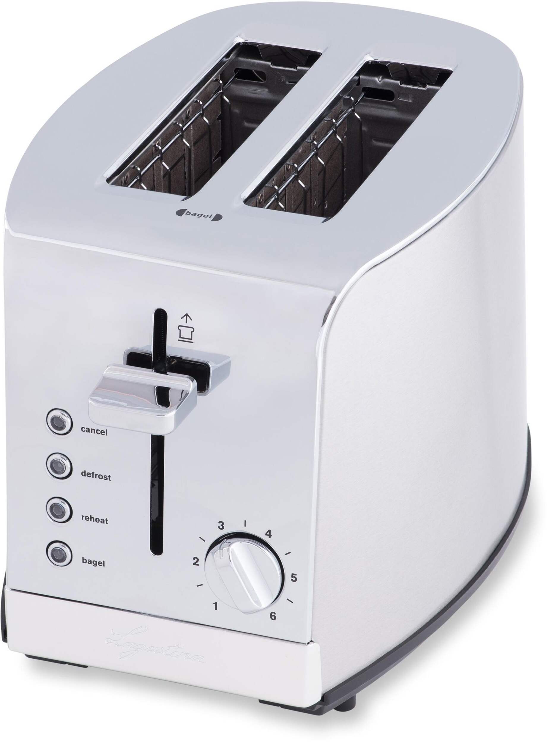 Lagostina Toaster, 2-Slice Front_Angled_Left