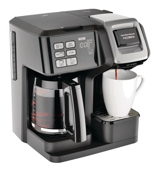 Hamilton Beach FlexBrew® 2-Way Programmable Coffee Maker w/ Glass ...