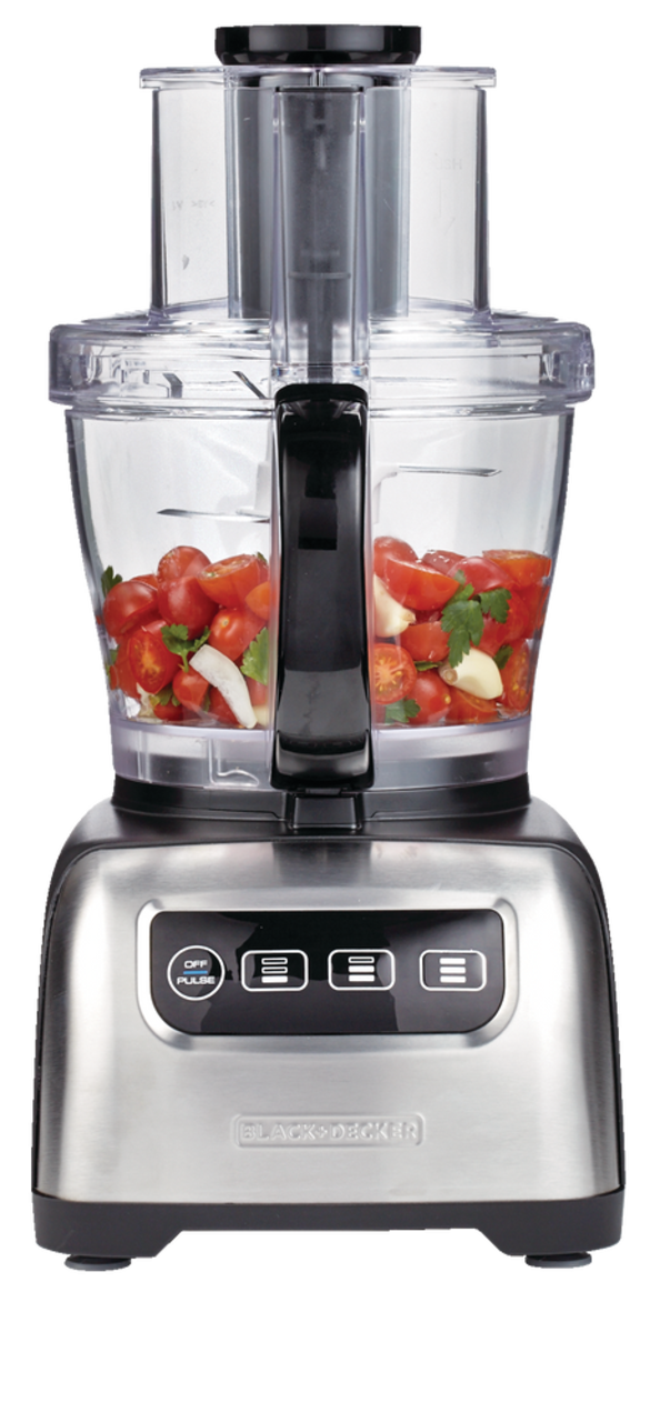 Black Decker Kitchen Tools Square Food Processor Stainless Steel 10 Cups