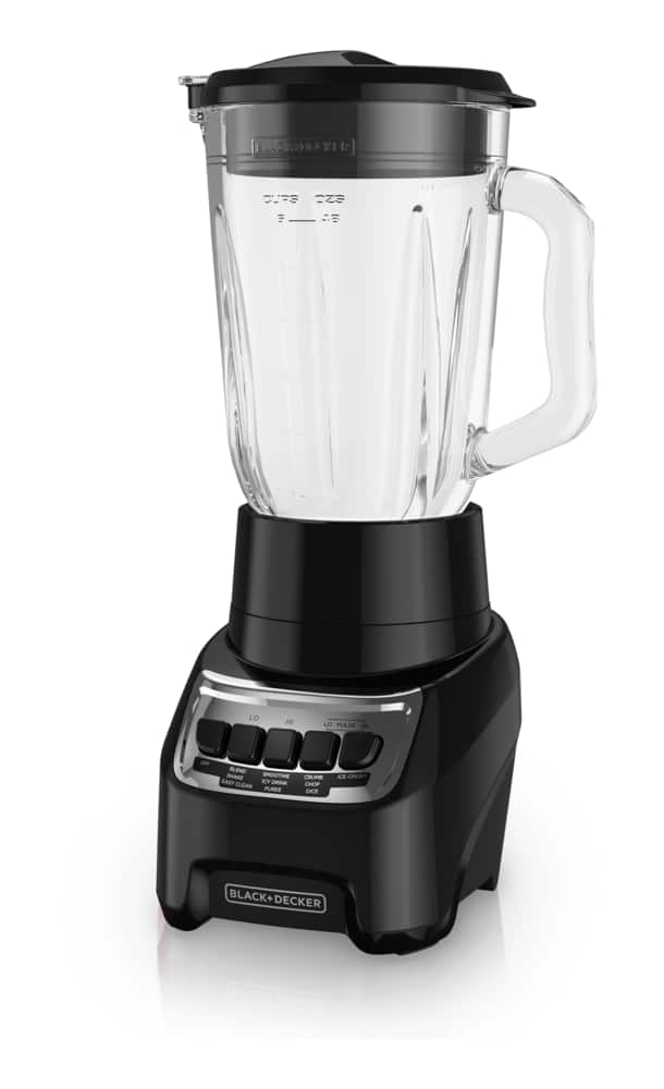 Black Decker Power Crush 4 Speed Piano Key Blender Black 700W