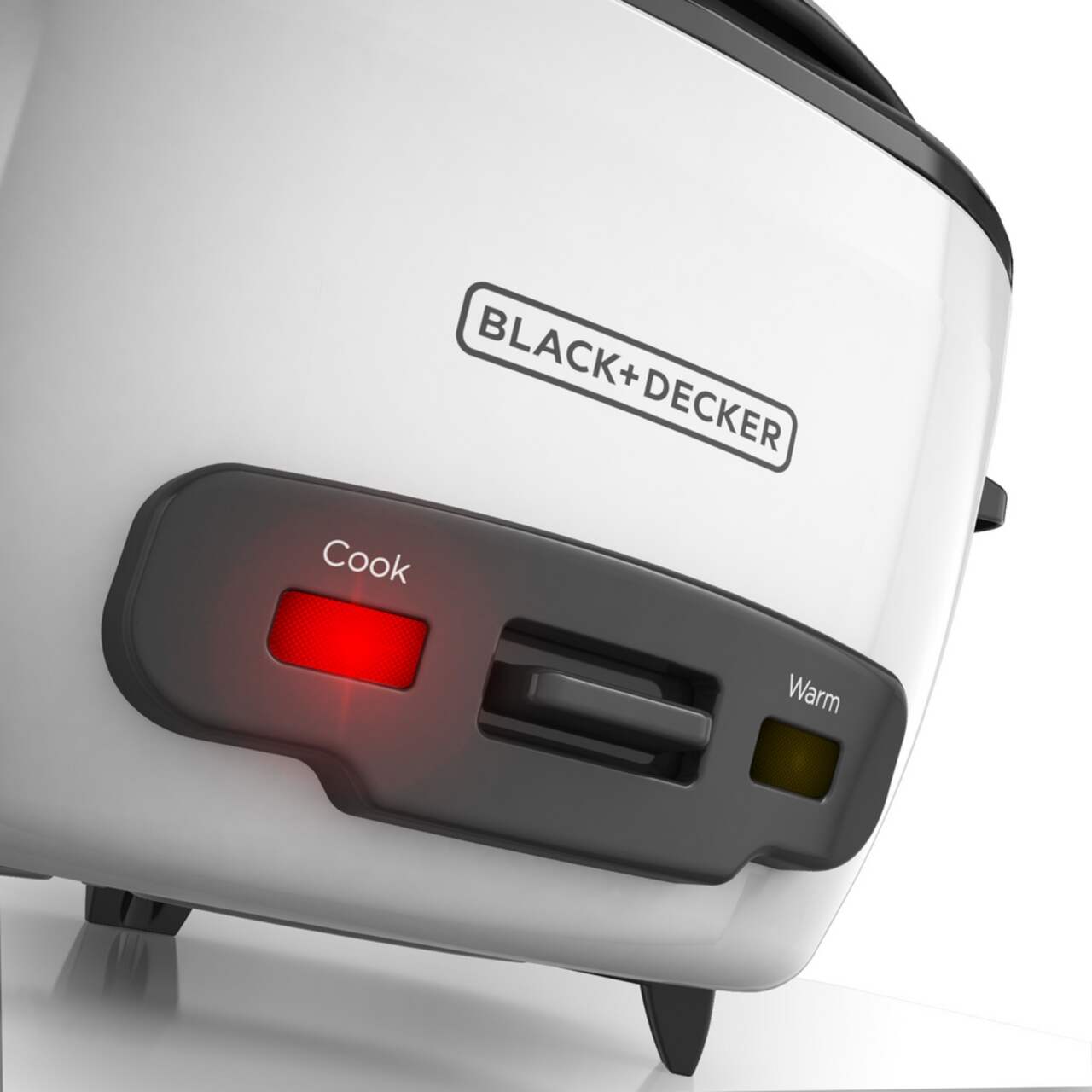 Black Decker Non Stick Rice Cooker Steamer White 6 Cups