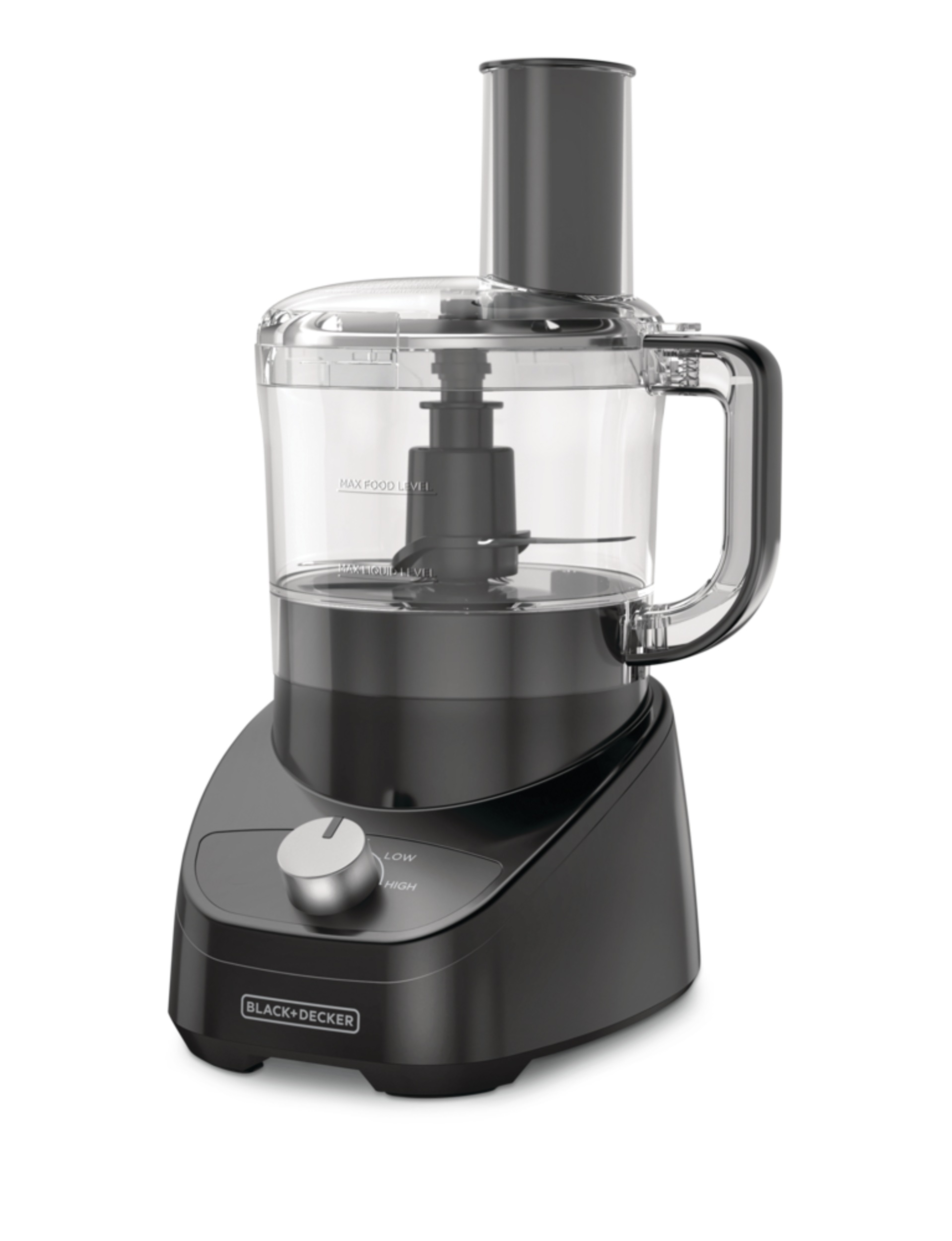 Black & Decker 3-in-1 Food Processor Black, 8 Cups Front_Three_Fourths_Angled_Left