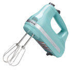 KitchenAid Ultra Power 5 Speeds Hand Mixer w Turbo Beater Aqua