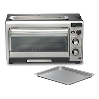 Hamilton Beach Oven Plus Long Slot Toaster, 6-Slice Composite_or_Mixed