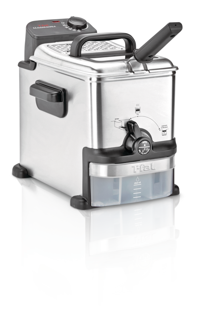 Tfal EZ Clean Pro Compact Deep Fryer w/ Oil Filter, Stainless Steel