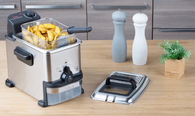 T-fal EZ Clean Pro Compact Deep Fryer w/ Oil Filter, Stainless Steel ...
