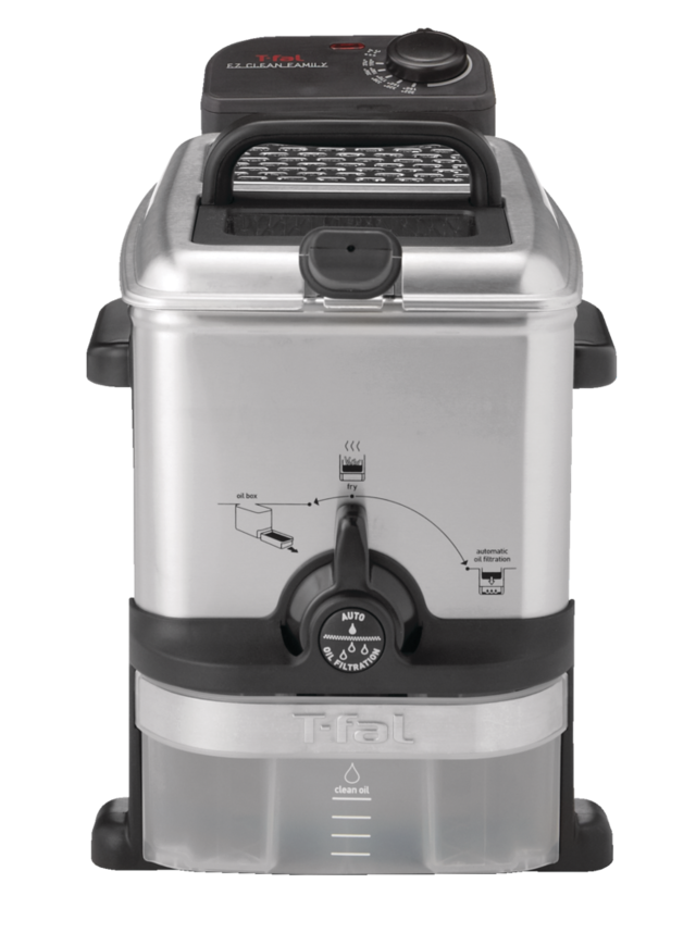 T-fal EZ Clean Pro Compact Deep Fryer w/ Oil Filter, Stainless Steel ...