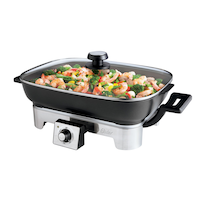 Oster Non-Stick Electric Skillet, 16 x 12-in Front_Three_Fourths_Angled_Left