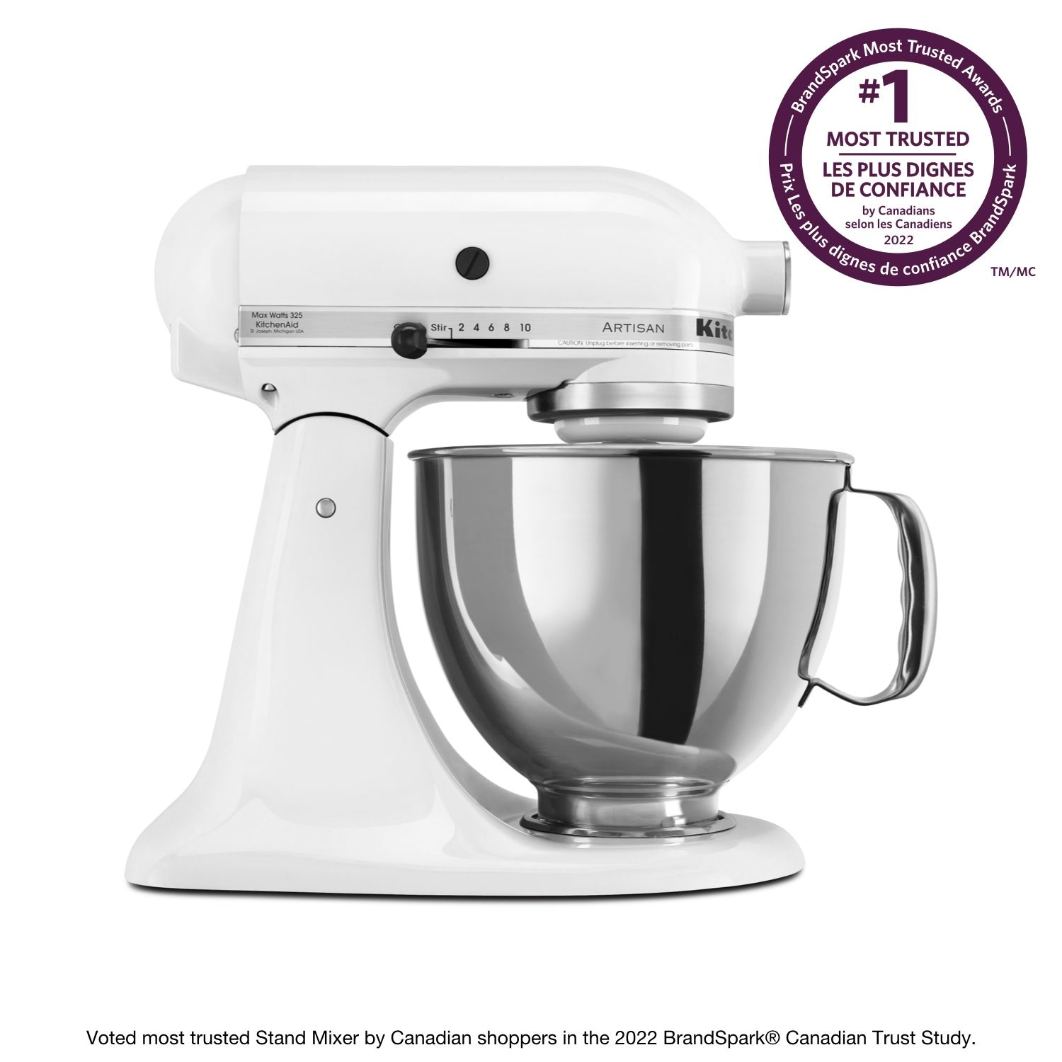 KitchenAid® Artisan® Series 5-Quart Tilt-Head Stand Mixer, White