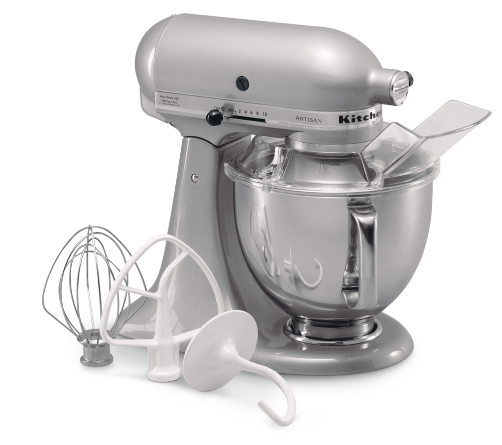 kitchenaid artisan stand mixer metallic chrome